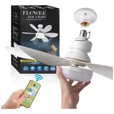 Ventilador de teto com luz LED, controle remoto, 3 velocidades e fácil instalação bivolt