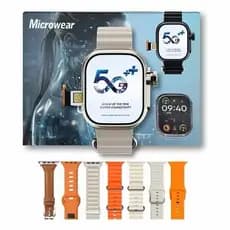 Relógio Smartwatch Ultra 3 AI Android 4G LTE Câmera 2MP Giratória Tela AMOLED 2.06" GPS