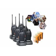 Kit 6 Rádios Baofeng BF-777S longo alcance, 16 canais, bateria e acessórios inclusos