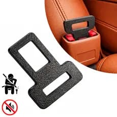 Kit Fivela Lingueta Cinto de Segurança Universal para Carro Ant-Aviso Sonoro