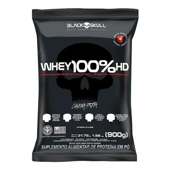 Whey 100% Hd Refil 900g - Black Skull