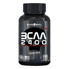 Bcaa 2400   100 Tabs - Black Skull Sabor Sem Sabor