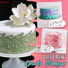 10pc Cake Decorating Stencils Floral Cake Templates Cake Printing Hollow Lace Decoration Molds DIY Valentine's Day Retro