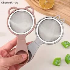 Coador Matcha Fino De Aço Inoxidável CC Com Binaural De 7.5cm De Diâmetro Mini Peneira De Malha Fina Filtros De Chá Fari