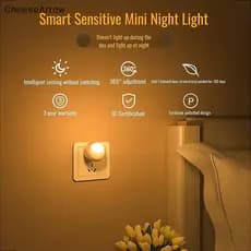 CC 360 ° Sensor De Luz Noturna LED Suave Alimentação Do Bebê Proteção Para Os Olhos De Poupança De Energia Estudo Lâmpad
