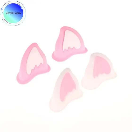 GentleHappy Capacete Da Motocicleta Decorações De Orelha De Gato Acessório Para Scooter Bicicleta Adesivo Moto Skate Cic