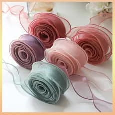 1 Rolo De Fita De Seda De 40mm Fitas Organza Satin Ribbons For Gift Wrapping Handmade Wedding Birthday Party Decoração