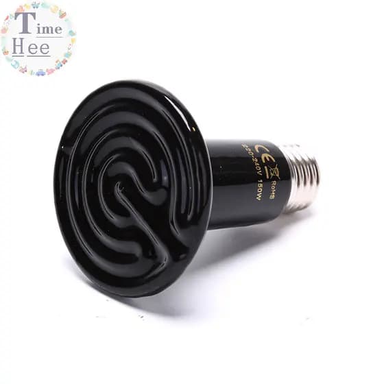 TimeHee Pet Réptil Infravermelho Distante Cerâmica Heag Lâmpada Emissora De Calor BR