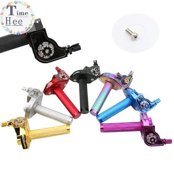 TimeHee 1 Peça Punhos De Torção Do Acelerador Guidão 22mm De Alumínio Universal Para Motocicleta Ciclomotor Scooter Bici