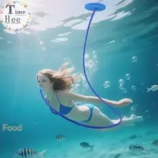 Máscara De Mergulho Respirador Totalmente Seca TimeHee Para Natação , Equipamento De Snorkel Antiembaçante Com Tubo Long