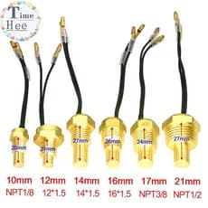 TimeHee 1PC 12V/24V 10MM 12MM 14MM 16MM 17MM 21MM Sensor Universal De Temperatura Da Água Do Carro Medidor BR