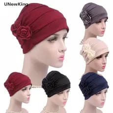 UNewKing Mulheres Hijab Turbante Chapéu Senhora Câncer Quimio Lenço Para Perda De Cabelo Capa Envoltória