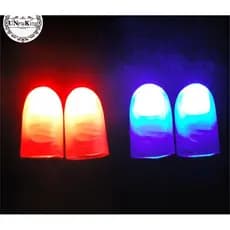 UNewKing 2 Peças Mágicas Tri Adereços Novidade Luz LED Piscando Dedos Crianças Brinquedos Brilhantes Presentes br