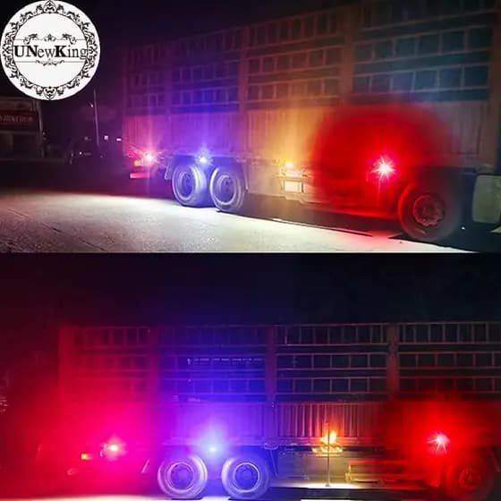 UNewKing 1 Pçs Tru LED Luz Lateral Piscando Aviso Lâmpada Indicadora De Emergência Para Van Motocicleta Piup Offroad Dec