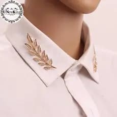 UNewKing 1 Par De Broches Delicados De Folhas De Árvore , Camisas Jeans , Ternos De Lapela , Broche Retrô br