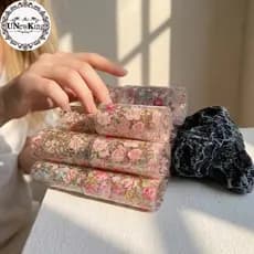 UNewKing 100cm Flor Folha De Transferência De Unhas Rosa Floral Arte Stier Papel Para DIY Manicure Salão Artesanato E De