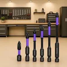 Kit com 6 Bits Magnéticos PH2 Antiderrapantes para Parafusadeira – Ponteira Cruzada de Alta Resistência 1738