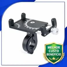 Suporte para Celular em Alumínio para Bike, Bicicleta e Moto com Fixação Segura para GPS - 742