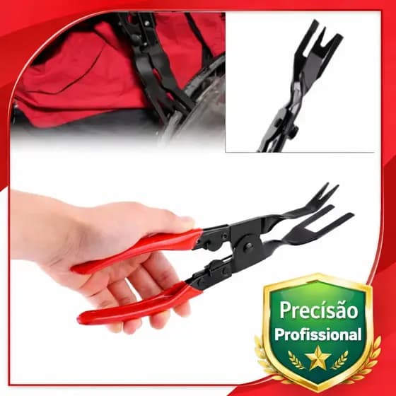 Alicate Removedor de Clips e Grampos Automotivos Forração Porta Teto Carro - 2173