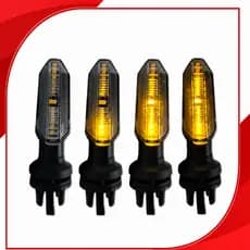 Kit com 2 ou 4 Setas LED Sequenciais Universais para Honda CB 250F Twister, Fan, Titan, CB 300, Bros e XRE 300 0276