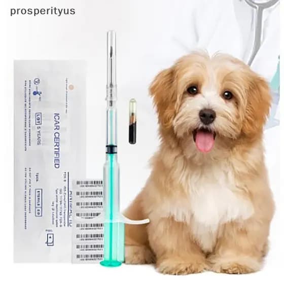 [prosperityus] 1.25 * 7mm/1.4 * 8mm/2.12 * 12mm Pet Animal Microchip Cavalo Cão Chip Para Cães Gatos Peixe [BR]