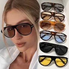 Óculos De Sol Retrô De Armação Grande Para Homens E Mulheres Com Exclusivos De Personalidade Piloto