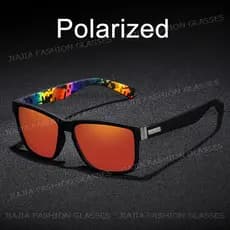 Esporte Pesca Preto Polarizado Masculino Feminino Óculos De Sol Retângulo Tons Condução Uv400 Solg