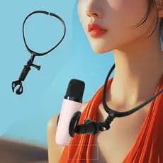 Suporte Para Microfone De Pescoço  , De Suspenso Profissional Estável De Fácil Configuração