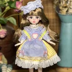 1 Conjunto De Boneca BJD De 30 Cm Com Roupas , Cabelo Longo , Olhos Atraentes , Princesa , Bonecas , Anime