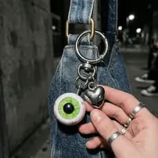Chaveiro De Globo Ocular Demon  , Pingente De Bolsa De Resina Engraçado , Porta-Chaves De Carro Com Tema De Hall