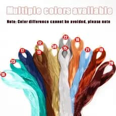 Bjd Hair Row Colors Diy Dolls Wig Cabeleira De Gancho Tranças De Cabelo Anti-Mohair Black Fake
