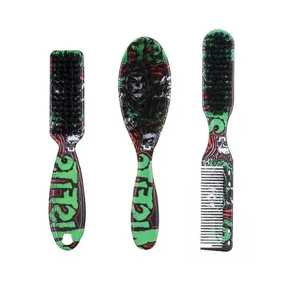 Escova De Salão De Barba De Barbear   , Pente De Pescoço Profissional De Barbeiro , Estilo De Textura