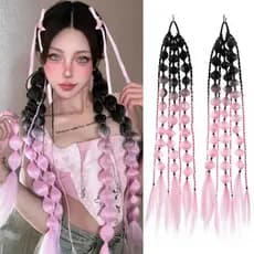 Bubble Jumbo Braid , Trança De Torção De Cabelo Sintético Corlorful Em Massa , Rabo De Cavalo Trançado De Peruca