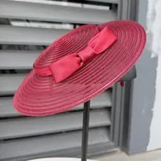 Chapéu Fascinator Vintage 1 , Faixa De Cabeça Com Laço De Malha Francesa De Aba Larga , Formal Doce Retrô Para Noiv