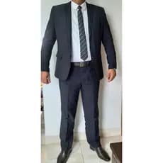 terno completo em Oxford preto