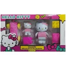 Coleção Hello Kitty Com Blocos Montar Brinquedos Crianca Nfe