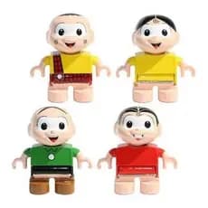 Coleção Turma Da Mônica Blocos P/ Montar Criança Brinquedo