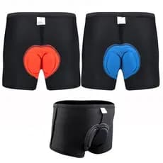 Roupa Intima De Ciclismo Short Bermuda Para Ciclismo Masculina Feminina Unissex Com Acolchoamento 3D