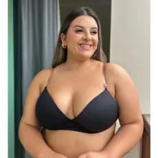 Sutiã de Bojo Com Alça De Silicone  Invisível  Com regulagem Plus Size Extra GG PlusSize Grande XGG