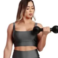Top De Ginástica  Brilhoso Roupa Fitness Para Academia Em Tecido Suplex cirrê