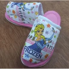 Chinelo Pantufa de Malha Infantil Masculino Feminino Solado Antiderrapante Estampas Variadas de Frio