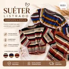 suéter  listrado