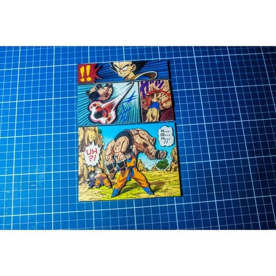 Pack de imãs 3D dragon ball z (artesanal) manga color página mosaico