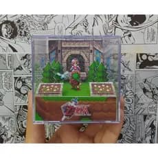 Cubo diorama The legend of zelda ocarina of time Pixel art