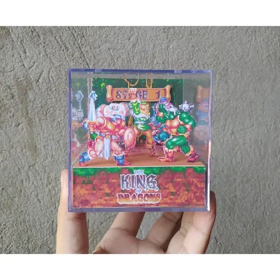 Cubo diorama the king of Dragon (exclusivo)