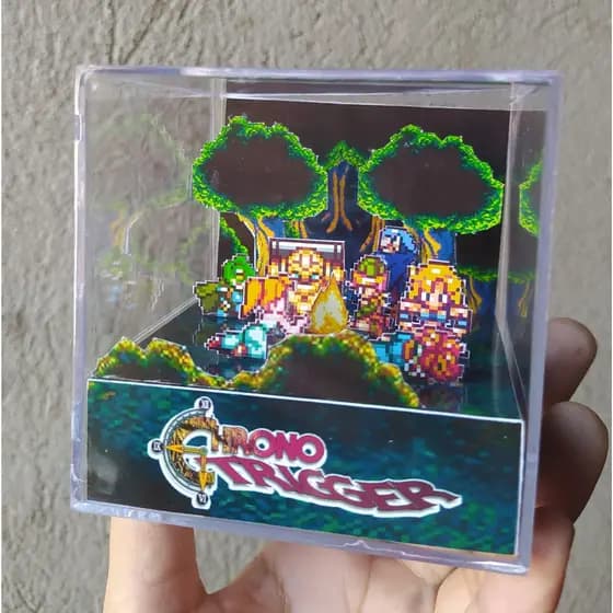 Cubo diorama Chrono Trigger Fiona's Forest
