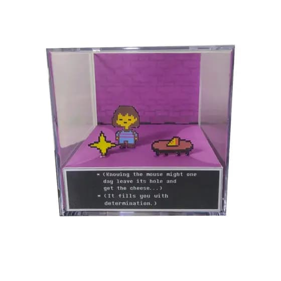 Cubo Diorama Undertale cena marcante modelo 2