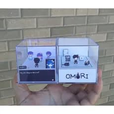 Combo Omori mini cubos dioramas artesanais