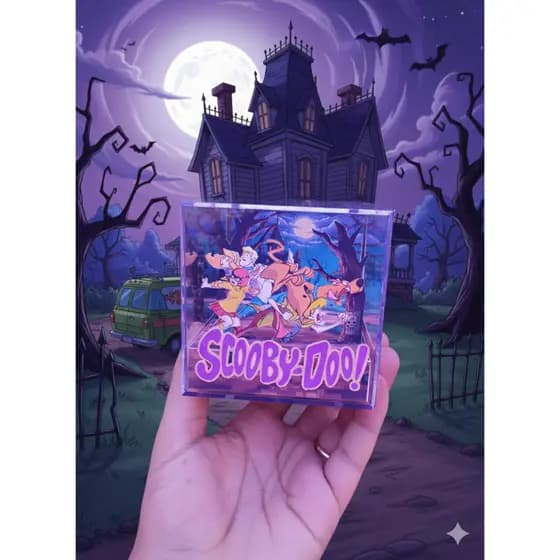 Cubo Diorama Scooby doo modelo 2  - exclusivo
