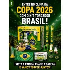 Kit Torcedor Brasil 12 Peças Copa 2026